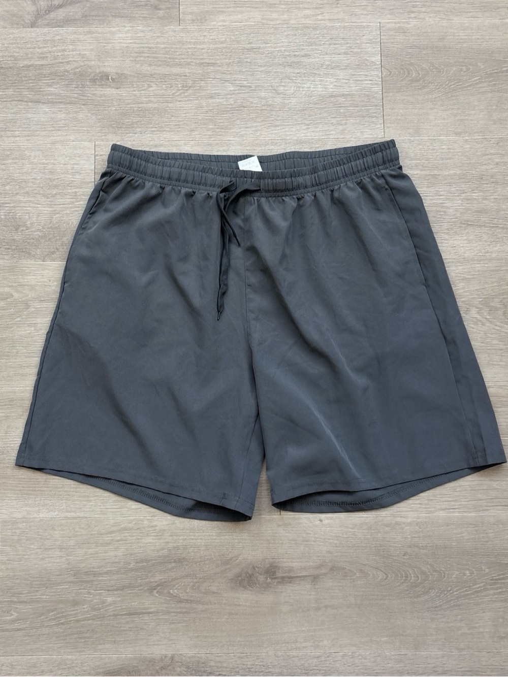 Men’s Gray Athletic Drawstring Shorts